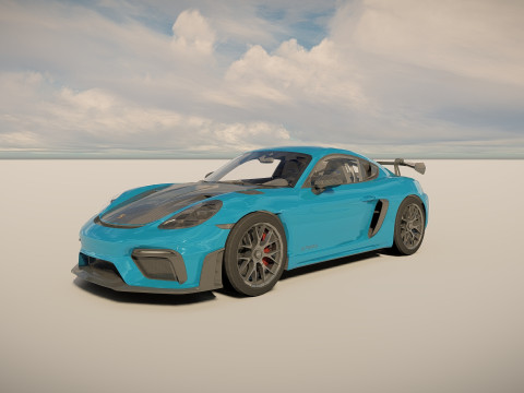 Porsche 718 Cayman GT4 RS 3D Модель