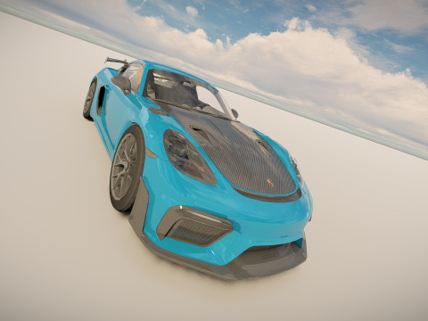 Porsche 718 Cayman GT4 RS 3D Модель