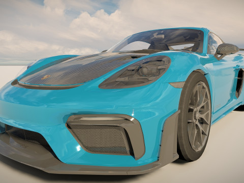 Porsche 718 Cayman GT4 RS 3D Модель