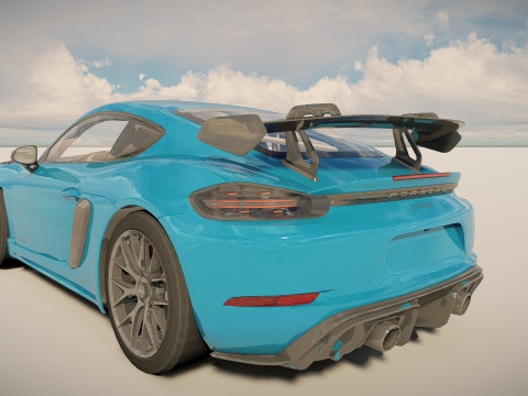 Porsche 718 Cayman GT4 RS 3D Модель