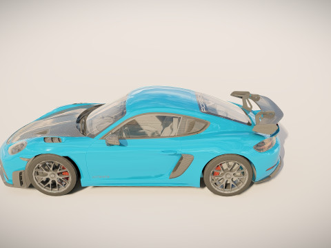 Porsche 718 Cayman GT4 RS 3D Модель