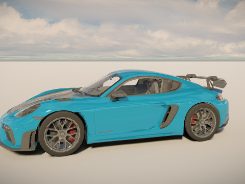 Porsche 718 Cayman GT4 RS 3D Модель