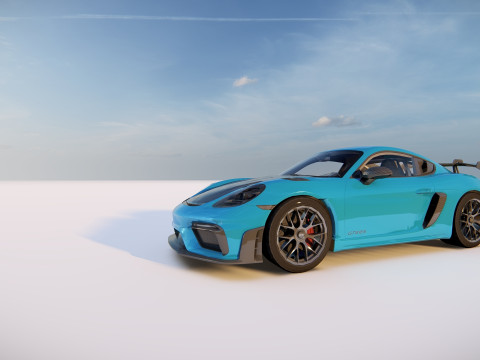 Porsche 718 Cayman GT4 RS 3D Модель
