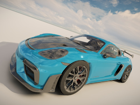 Porsche 718 Cayman GT4 RS 3D Модель