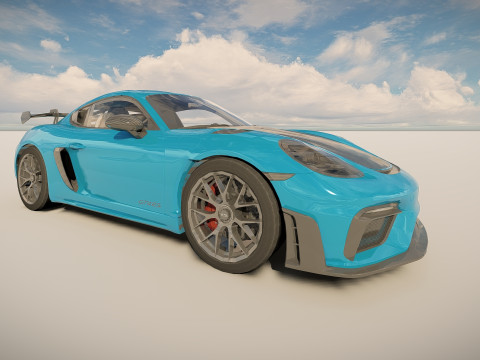 Porsche 718 Cayman GT4 RS 3D Модель