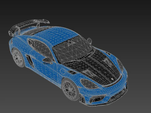 Porsche 718 Cayman GT4 RS 3D Model