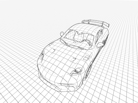 Porsche 718 Cayman GT4 RS 3D Модель