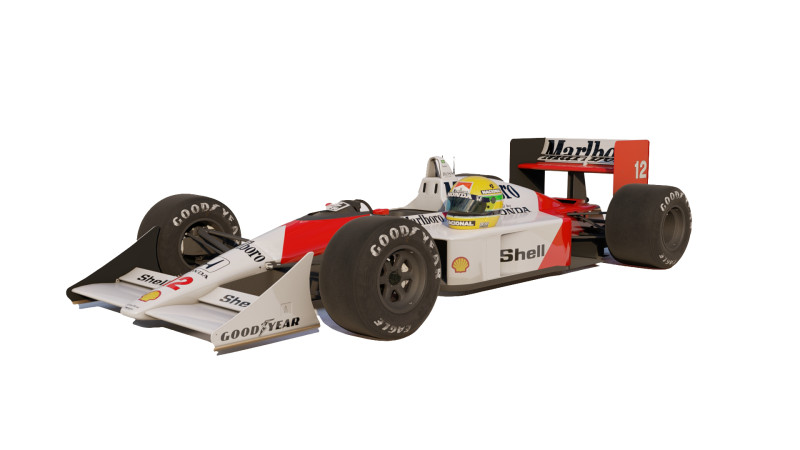 McLaren MP4 4 1988 Senna 3D मॉडल .c4d .max .obj .3ds .fbx .stl .blend 