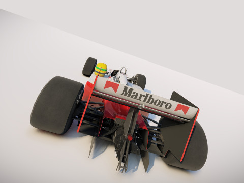 McLaren MP4 4 1988 Senna 3D मॉडल