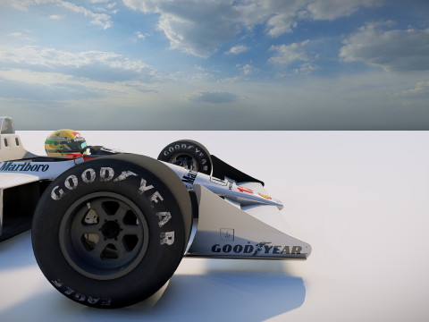 McLaren MP4 4 1988 Senna 3D मॉडल
