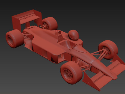 McLaren MP4 4 1988 Senna 3D मॉडल
