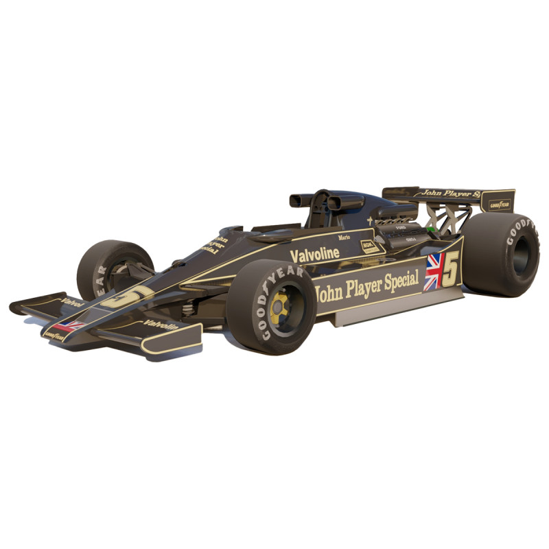 Ayrton Senna Lotus 98T 3D 模型 .c4d .max .obj .3ds .fbx .stl .blend 