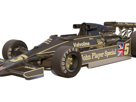 Ayrton Senna Lotus 98T 3D 模型