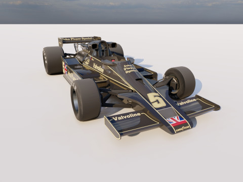 Ayrton Senna Lotus 98T 3D 模型