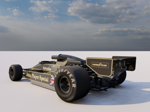 Ayrton Senna Lotus 98T 3D 模型