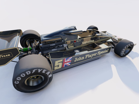 Ayrton Senna Lotus 98T 3D 模型