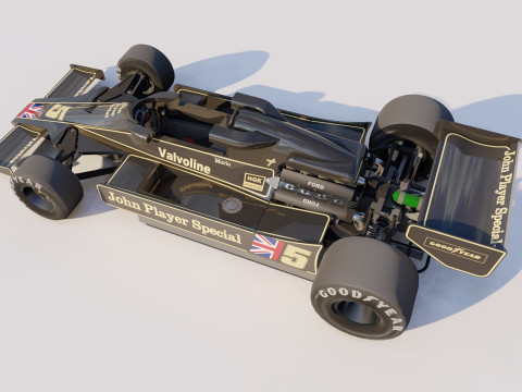 Ayrton Senna Lotus 98T 3D 模型