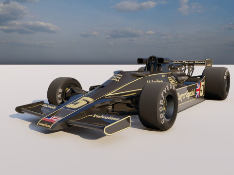 Ayrton Senna Lotus 98T 3D 模型