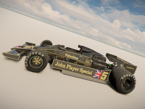 Ayrton Senna Lotus 98T 3D 模型