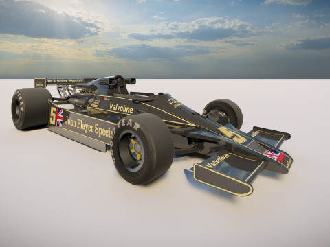 Ayrton Senna Lotus 98T 3D 模型
