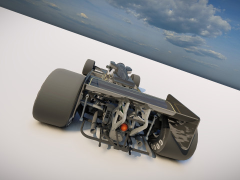 Ayrton Senna Lotus 98T 3D 模型