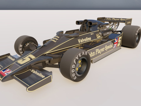 Ayrton Senna Lotus 98T 3D 模型