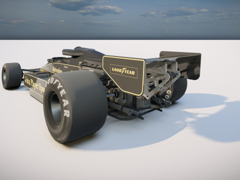 Ayrton Senna Lotus 98T 3D 模型