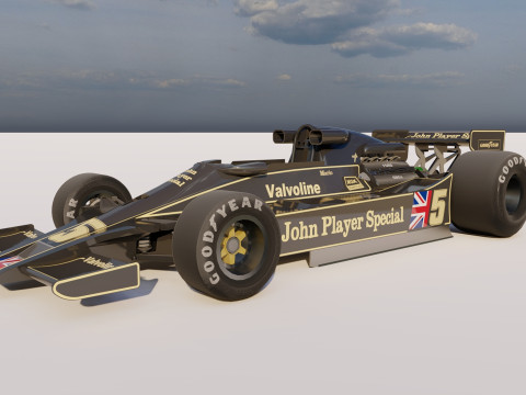 Ayrton Senna Lotus 98T 3D 模型