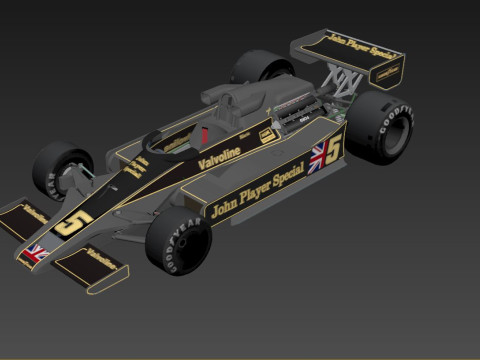 Ayrton Senna Lotus 98T 3D 模型