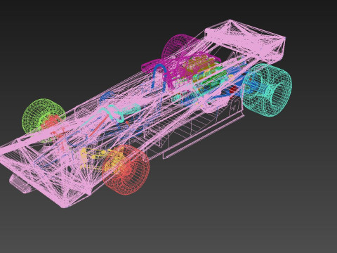 Ayrton Senna Lotus 98T 3D 模型