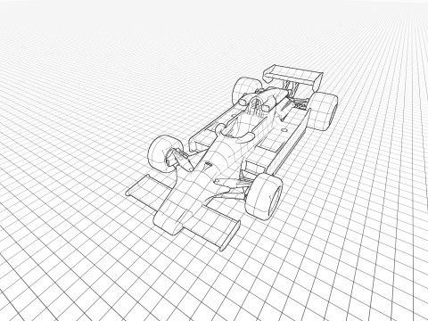 Ayrton Senna Lotus 98T 3D 模型