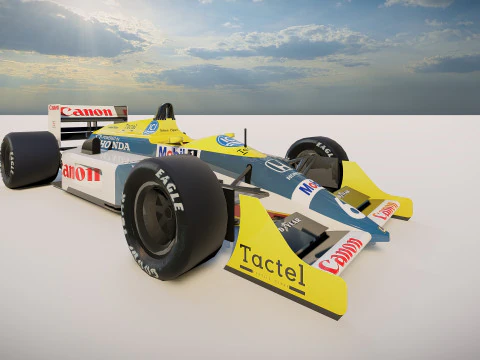 F1 Williams FW12 3D Model