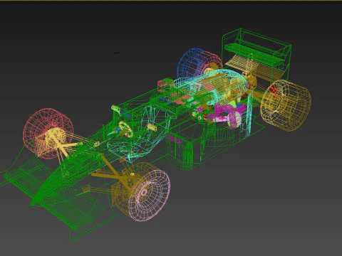F1 Williams FW12 3D Model