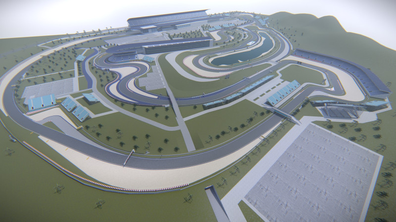 Autodromo Internacional San Angustino Modello 3D .c4d .max .obj .3ds .fbx .stl .blend 
