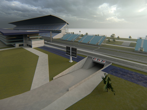 Autodromo Internacional San Angustino Modello 3D