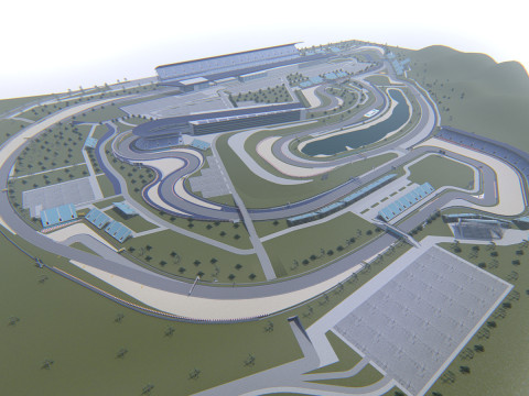 Autodromo Internacional San Angustino Modello 3D