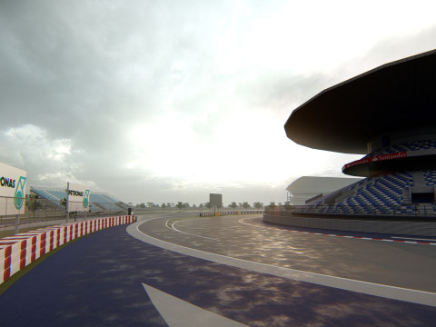 Autodromo Internacional San Angustino Modello 3D