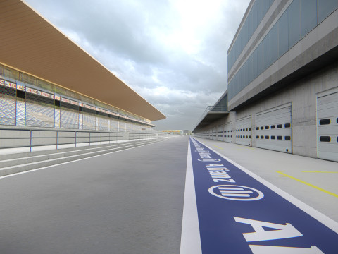 Autodromo Internacional San Angustino Modello 3D