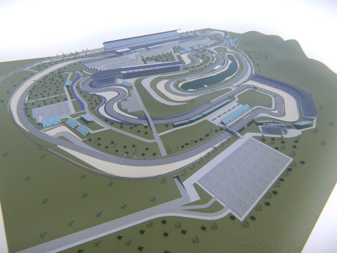 Autodromo Internacional San Angustino Modello 3D