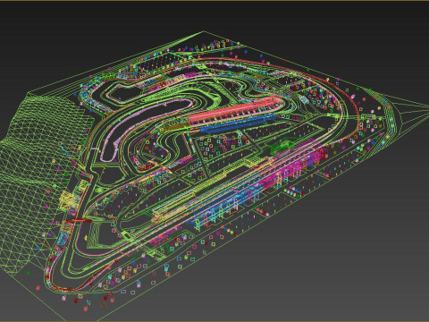 Autodromo Internacional San Angustino Modello 3D