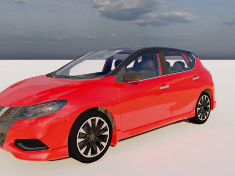 Nissan Tiida 2023 3D Model
