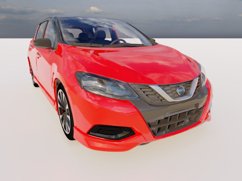 Nissan Tiida 2023 3D Модель