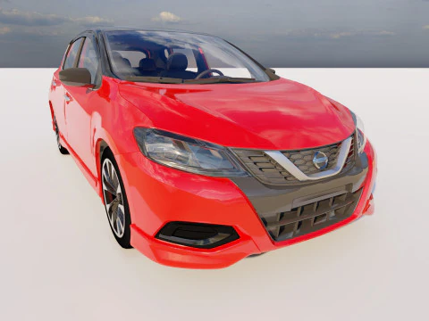 Nissan Tiida 2023 3D Model