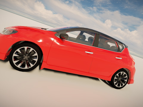 Nissan Tiida 2023 3D Модель