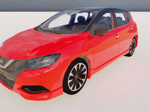 Nissan Tiida 2023 3D Модель