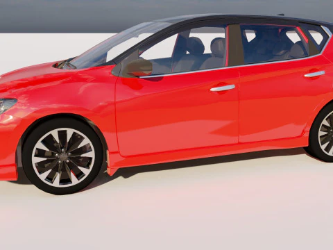 Nissan Tiida 2023 3D Model