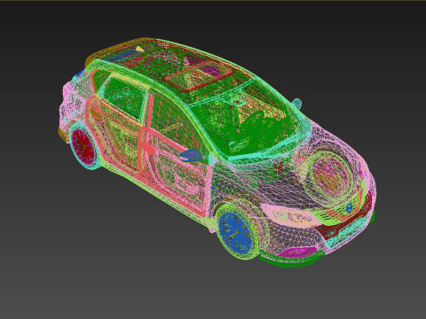 Nissan Tiida 2023 3D Модель