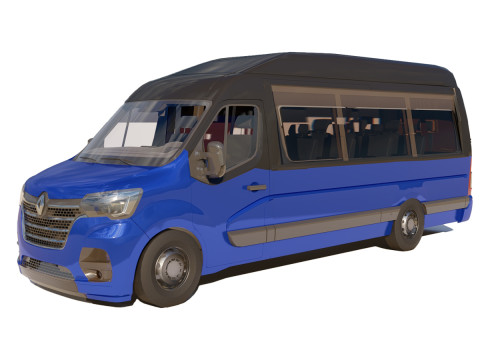 Renault Master Minibus 3D Model