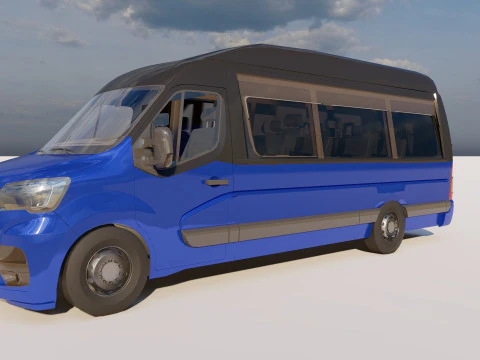 Renault Master Minibus 3D Model