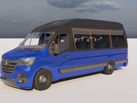 Renault Master Minibus 3D Model